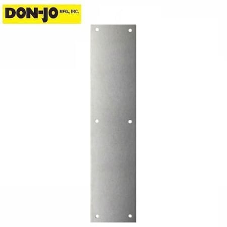 Don-Jo Push Plate, 15" x 3 1/2", Stainless Steel DNJ-70-630